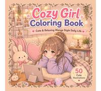Cozy Girl Coloring Book: Cute & Relaxing Manga Style Daily Life