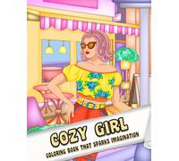 Cozy Girl: Coloring Book for Adults and Kids, Simple and Big Designs for Stress Relief and Relaxation with Charming Women of The Fifties