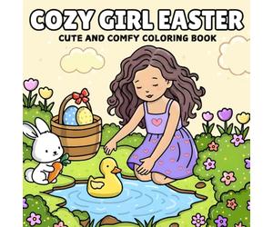 Cozy Girl Easter Coloring Book: Cute and Comfy Designs Featuring Adorable, Bold, and Easy Illustrations for Adults, Teens, and Kids - Relaxing Spring ... Basket Stuffers for Kids, Teens and Adults)