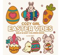 Cozy Girl Easter Vibes: Bold & Easy Coloring Book (Bold & Easy To Color)