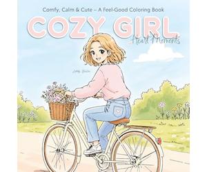 Cozy Girl - Heart Moments: A Cute and Cozy Coloring Book for Adults & Teens - Bold and Easy Designs for Relaxation, Stress Relief & Creative Me-Time