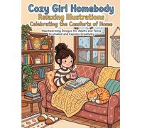 Cozy Girl: Homebody Coloring Book: Relaxing Illustrations Celebrating the Comforts of Home: Heartwarming Designs for Adults and Teens to Unwind and Express Creativity