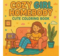 Cozy Girl Homebody Cute Coloring Book: Adorable Cozy Life Scenes, Perfect for Teens & Adults Who Love Relaxing and Coloring at Home