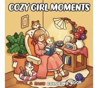 Cozy Girl Moments Coloring Book: A Wholesome Coloring Pages for Teens and Adults Featuring Cozy Routines, Self-Care, and Everyday Joy