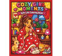 Cozy Girl Moments Coloring Book: Bold and Easy Large Print Coloring Pages Featuring Soft Life, Self-Love and Self-Care Scenes for Relaxation and ... Teens and Adults (Aesthetic Cozy Girl Series)