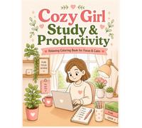 Cozy Girl Study & Productivity Coloring Book: Relaxing Coloring Book for Focus, Calm & Daily Motivation