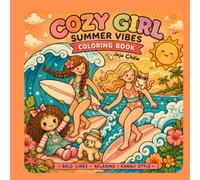 cozy girl summer vibes coloring book