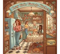 Cozy Girl's Vintage Kitchen: A Nostalgic Recipe & Cooking Coloring Book | Fun Easy Bold Lines Vintage Kitchen Scenes & Classic Home Moments | Daily ... for Adults & Teens (Cozy Girl Collection)