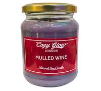 Cozy Glow Mulled Wine Scented Soy Candle - Festive Cinnamon, Clove & Orange - Hand-Poured in the UK - Long Lasting Christmas Candle (Large)