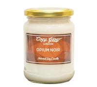 Cozy Glow Opium Noir Scented Candle | Seductive Coffee, Vanilla and White Florals | 80+ Hour Burn