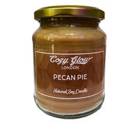 Cozy Glow Pecan Pie Large Soy Candle - Warm Buttery Pastry and Sweet Caramelised Pecan Fragrance, Hand Poured, Long Lasting Scented Candle