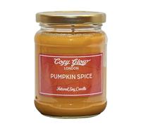 Cozy Glow Pumpkin Spice Scented Candle | Large Jar Soy Candle | Long Burning: up to 80 Hours | Perfect Autumn Gift