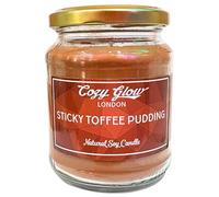 Cozy Glow Sticky Toffee Pudding Soy Candle | Sweet Caramel Dessert Scent | Long Burning up to 80+ Hours | Hand Made in UK