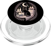 Cozy Goth Black Cat Moon Candles Witchy Vibes PopSockets PopGrip for MagSafe