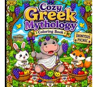 Cozy Greek Mythology Coloring Book: Whimsical Animal Adventures Inspired by Ancient Greek Legends.