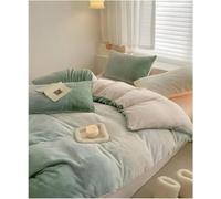 Cozy Green Comforter Set4Piece Thick Plush Winter Bedding with Sheet Pillowcase & CoverWarm & Soft Bedding for Ultimate Comfort
