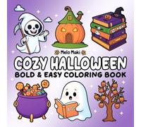 Cozy Halloween: Bold & Easy Coloring Book