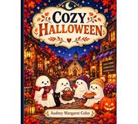 Cozy Halloween Book 1: A Whimsical Coloring Book of Friendly Ghosts, Pumpkin Patches, Cozy Village Streets, and Autumn Nights (Cozy Ghost Seasons)