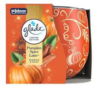Cozy Halloween Candle - Glade Pumpkin Spice Latte Scent, Limited Edition, Autumnal Decor, Warm Fragrance