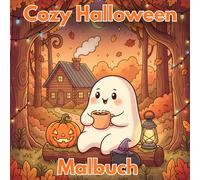 Cozy Halloween Malbuch: Ein gemütliches Halloween-Malbuch mit niedlichen Geistern, Kürbissen, Katzen und herbstlicher Atmosphäre - Entspannung und Malspaß für Kinder und Erwachsene