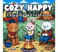 Cozy Happy Camping Adventures Coloring Book: 20 Cute and Cozy Camping Adventures to Color • Relaxing Outdoor Scenes for Teens and Adults • Stress ... Color Test Pages Included (Cozy Happy Series)