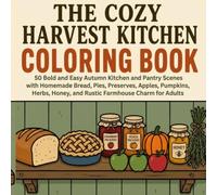 Cozy Harvest Kitchen Coloring Book: 50 Bold and Easy Autumn Kitchen and Pantry Scenes Featuring Homemade Bread, Pies, Preserves, Pumpkins, Herbs, ... Charm for Adults (BOLD & EASY Coloring Books)