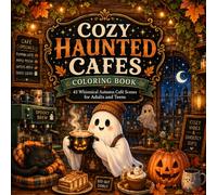 Cozy Haunted Cafes Coloring Book: 45 Whimsical Autumn Café Scenes for Adults and Teens