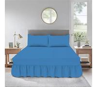 Cozy Haven Bedding Valence Sheet Collection - Soft Brushed Polycotton, Easy Wrap Elastic, Extra Deep Frilled with a Drop of 40cm (Small Double, Teal)