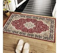 Cozy Haven Heritage Collection Doormat - Non-Slip Washable Doormat, Heavy Duty Welcome Dirt Trapper, Water Absorbent Floormat for Indoor use, Front Entrance and kitchen (Red, 60x110 cm)