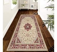 Cozy Haven Heritage Collection Runner Rug - Washable Non-slip Long Carpet Runner Rugs for Hallway, Kitchen, Living Room, Corridor, Entryway and Door Entrances (Beige, 80x300 cm)