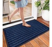 Cozy Haven Rubber Doormat - Outdoor & Indoor Heavy Duty Washable Non-Slip Doormat for Kitchen Garden, Inside & Outside Floor Mats, Waterproof and Dirt Trapper Entrance Doormats (40x60 cm, Blue)