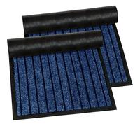 Cozy Haven Rubber Doormat - Outdoor & Indoor Heavy Duty Washable Non-Slip Doormat for Kitchen Garden, Inside & Outside Floor Mats, Waterproof and Dirt Trapper Entrance Doormats (40x60 cm, Blue 2)