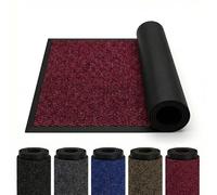 Cozy Haven Sunny Indoor & Outdoor Doormat - Washable Heavy Duty Welcome Mat for Outside & Inside Floors, Non-Slip Rubber Backed Mats for Entrance, Garden, Patio & Kitchen - (Red, 60x90 cm)