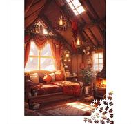Cozy Hearth 1000-Piece Jigsaw Puzzle for Adults, 52x38cm/1000pcs, Quiet Home Activity, Weekend Downtime And Year-Round Leisure