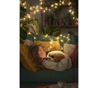 Cozy Hedgehog Composition Notebook: Whimsical Woodland Reading Nook Gift | 6 x 9 Wide-Ruled Pages with Margin for Women, Teens, Book Lovers and Cottagecore Fans