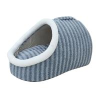 Cozy Hideaway Pet Bed, Dog Bed with Cover Cave, Cat Sleeping Bag for Indoor Cats, Cozy Cocoon Pet Bed for Dogs (S-4Kg(45 * 30 * 25cm),Blue)