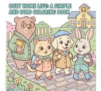 Cozy Home Life: A Simple and Bold Coloring Book for Adults and Kids, Featuring Easy and Relaxing Cozy Room Interiors, Cute Everyday Objects, and Comfort Scenes