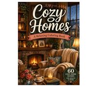 Cozy Homes: A Relaxing Coloring Book Featuring Warm Interiors, Charming Rooms & Peaceful Living Spaces (The Cozy Corner Collection)
