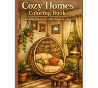 Cozy Homes:Coloring Book:Charming Interiors & Little Houses to Color