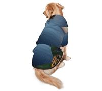 Cozy Hoodie For Medium Large Dogs, Ireland Outdoors County Clare Cliffs, Cold Weather Warm Dog Sweatshirt, Soft Fabric Pullover Winter Clothes For Pets, Adjustable Dog Hoodie For Daily Walk