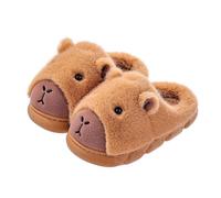 Cozy Indoor Slippers for Couples with Memory Foam and Anti-Skid Sole, Warm Faux Fur Lining for Men and Women, Unisex House Shoes for Cold Floors, Soft and Durable Coffee