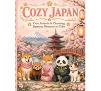 COZY JAPAN: Cute Animals & Charming Japanese Moments to Color