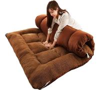 Cozy Japanese Futon Mattress Full Size - Roll-Up King Size Floor Mat Traditional Spring Bed Pad for Warmth and Comfort Ideal for Home and Guest Use