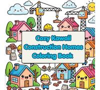 Cozy Kawaii Construction Homes Coloring Book: 30 Adorable Civil Engineering House Designs for Relaxation, Creativity & Stress Relief Cute Construction Scenes for Kids, Teens & Adults