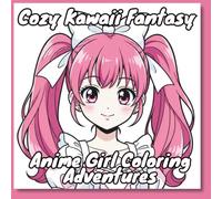Cozy Kawaii Fantasy Anime Girl Coloring Adventures