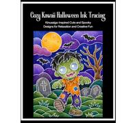 Cozy Kawaii Halloween Ink Tracing: Kinusaiga-Inspired Tracing Designs for Relaxation, Creativity, Stress Relief, Mindful Art Practice, and Spooky Fun (KINUSAIGA FABRIC ART PATTERNS (NO SEW NEEDED))
