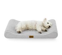 COZY KISS Dog Bed Medium Dogs Washable, 90x60cm - Orthopedic Sofa with 13cm Raised Side Support, Thick Memory Foam Dog, Comfortable Anti-Anxiety Pet Bed, Waterproof Pet Couch & Removable Cover, Gray