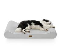 COZY KISS Dog Bed XXL Dogs Washable, 120x80cm - Orthopedic Sofa with 18cm Raised Side Support, Thick Memory Foam Dog, Comfortable Anti-Anxiety Pet Bed, Waterproof Pet Couch & Removable Cover, Gray