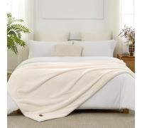 COZY KISS Luxury Faux Fur Throw Blanket Twin, Ultra Soft Waterproof Pet Blanket, Cozy Warm Plush Blanket for Bed Sofa Bedroom Living Room, Liquid Pee Proof for Large Dog or Cat, 150x200cm, Beige