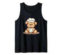 Cozy Kitchen Moment with a Teddy Bear Chef Tank Top